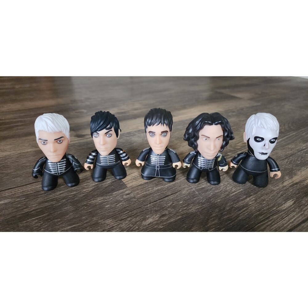 Titans My Chemical Romance MCR 3" Vinyl Figures Set Of 5 The Black Parade